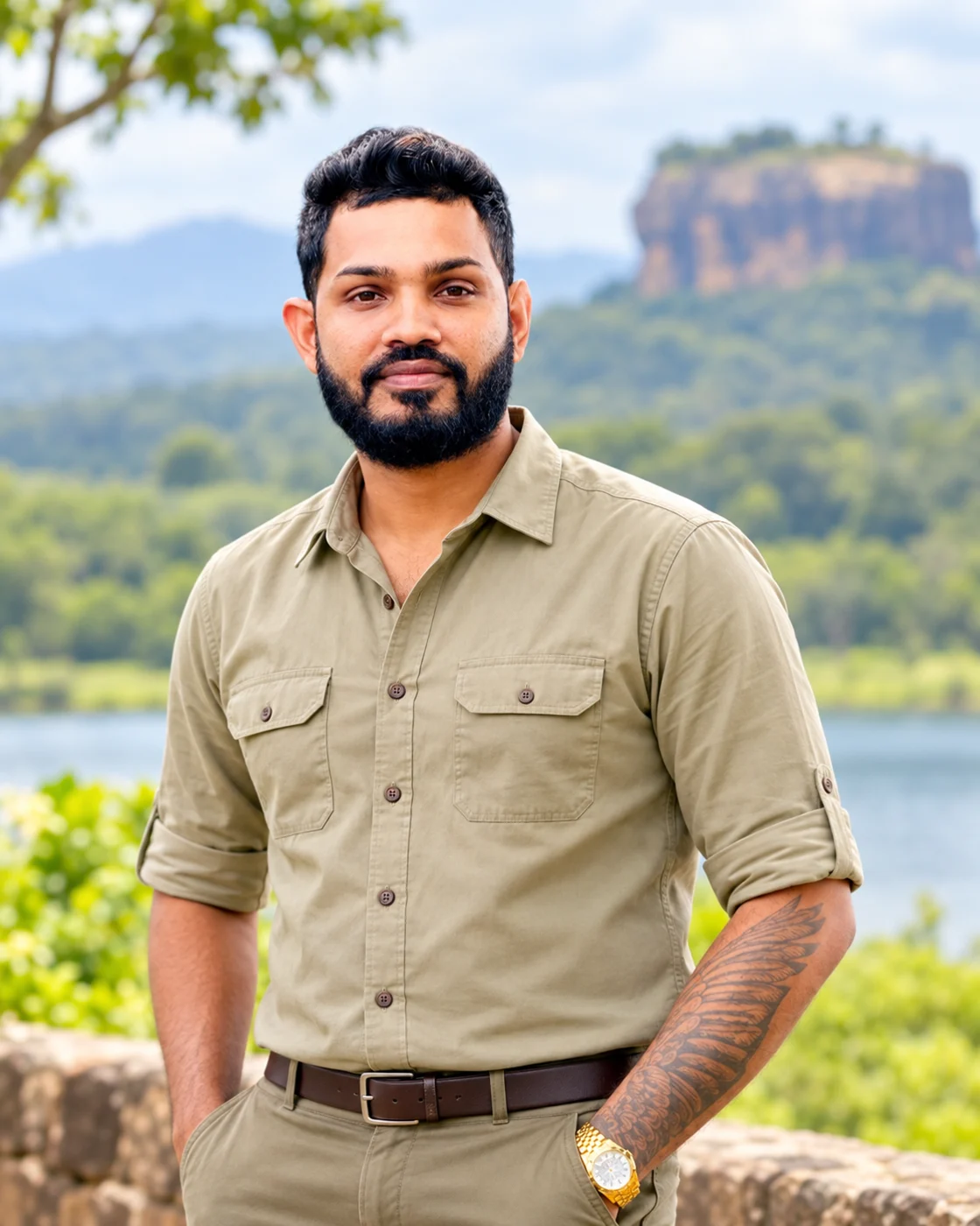 The owner and local guide of Mango Land Tours at Sigiriya