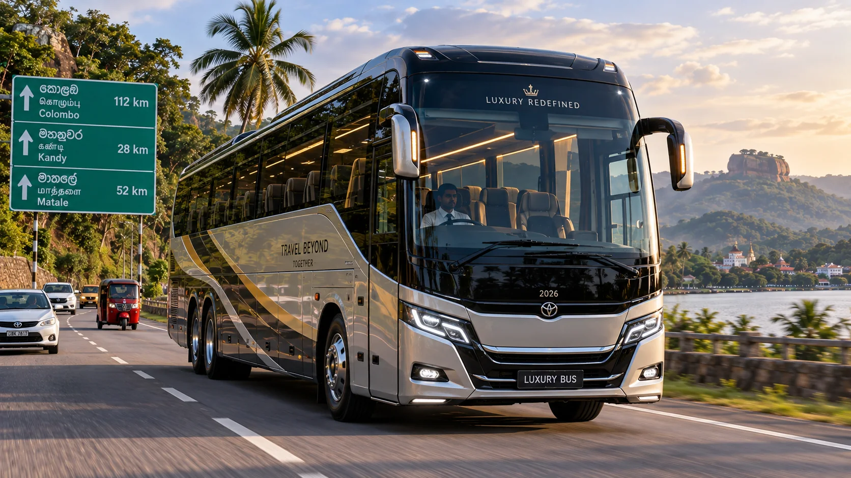Luxury coach in Sri Lanka